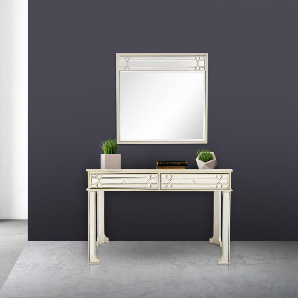 Camden Isle Aubrey Wall Mirror and Console   Contemporary   Console Tables   by BisonOffice  Houzz