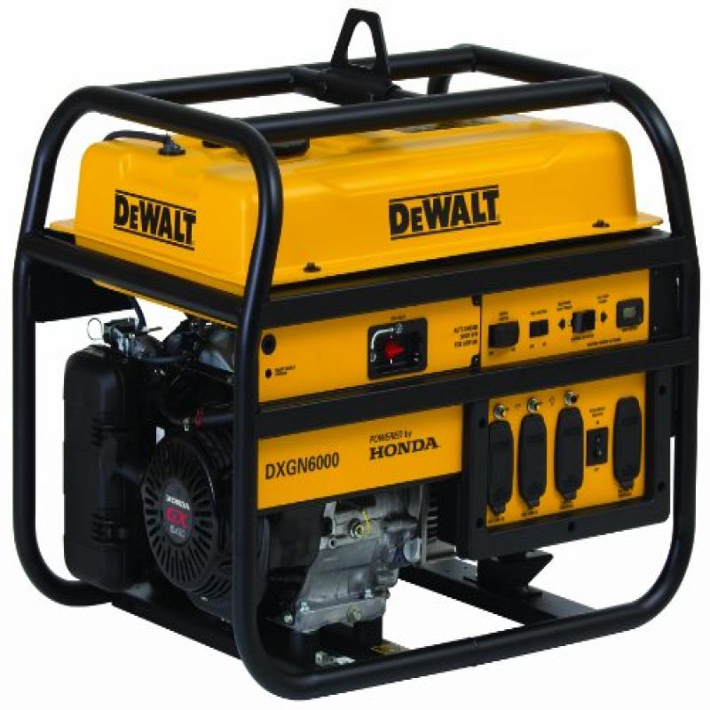 DeWALT DXGN6000 - 6，000-Watt Gas Powered Professional Portable Generator， 49 ST/CSA， PD532MHI005