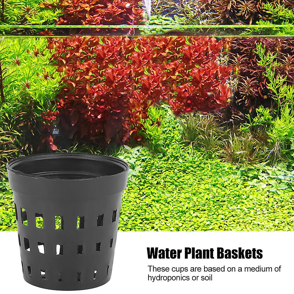 30pcs Black Plastic Aquarium Water Plants Planting Basket Fish Tank Grass Cultivate Baskets