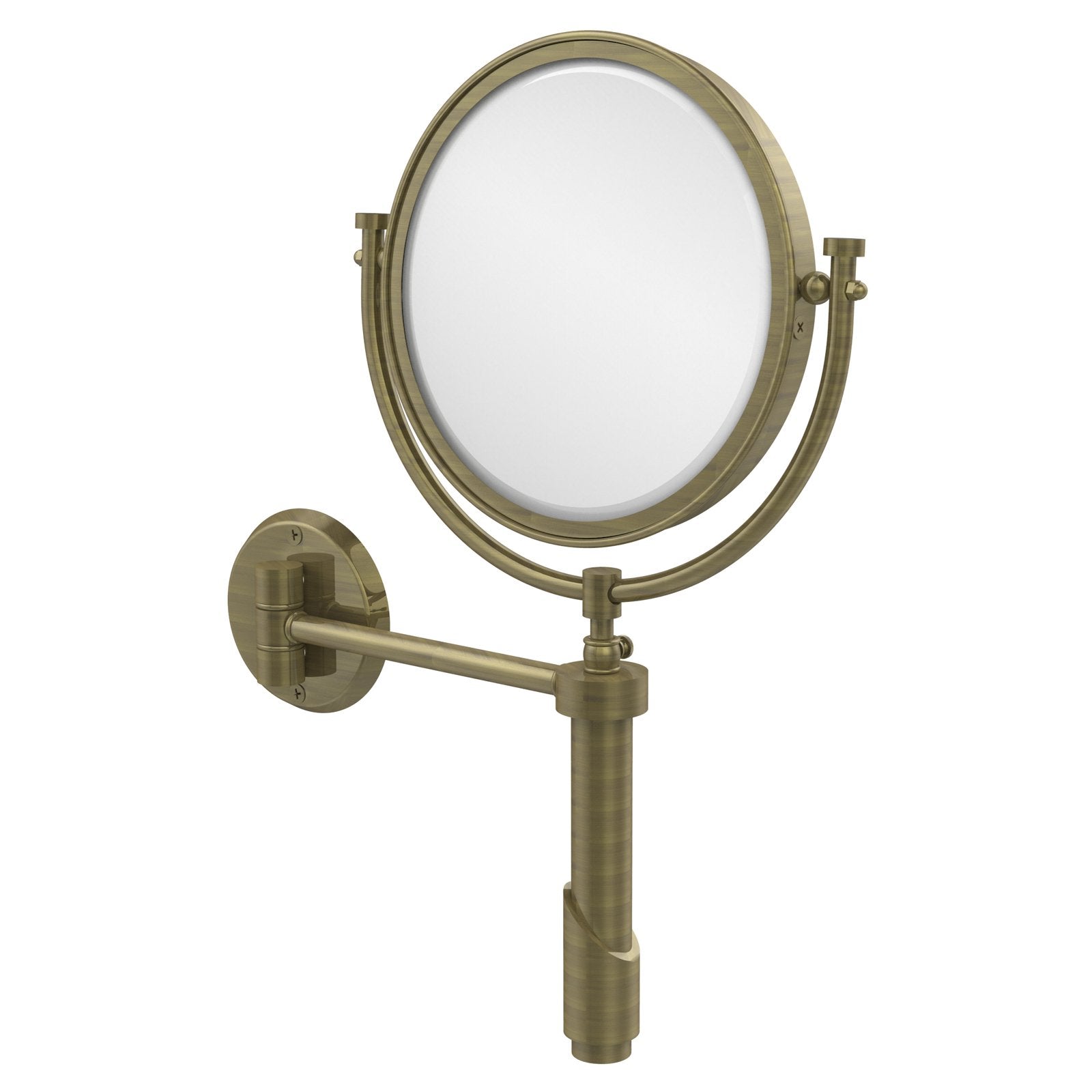 Tribecca Collection Wall-Mounted Make-Up Mirror, 8" Diameter with 3x Magnification (Build to Order)