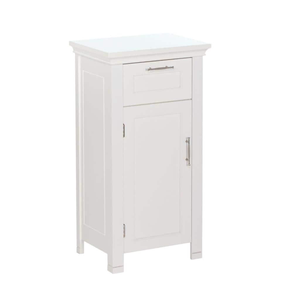 RiverRidge Home Somerset Collection 16 in W x 30 in H x 12 in D Single Door Floor Cabinet in White