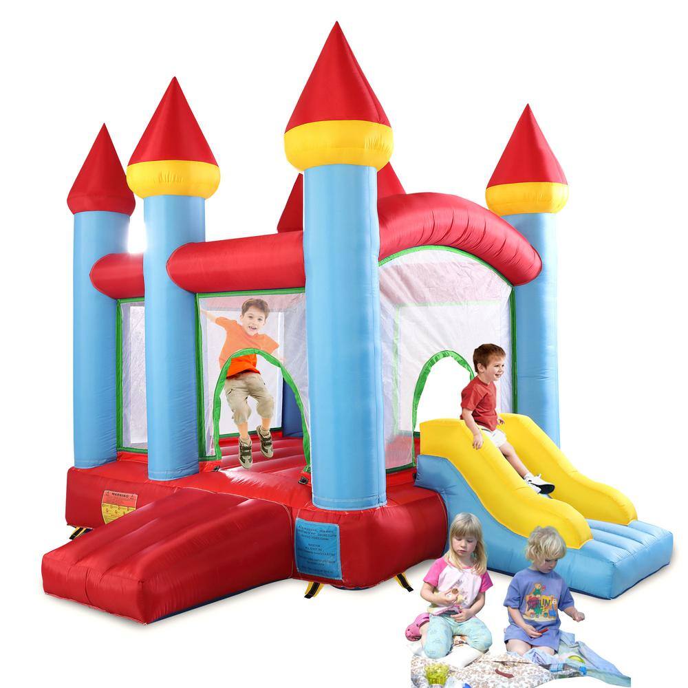 TOBBI Inflatable Jumping Castle Bounce House Blow Up Kids Bouncer Playhouse with Slide TH17M0543