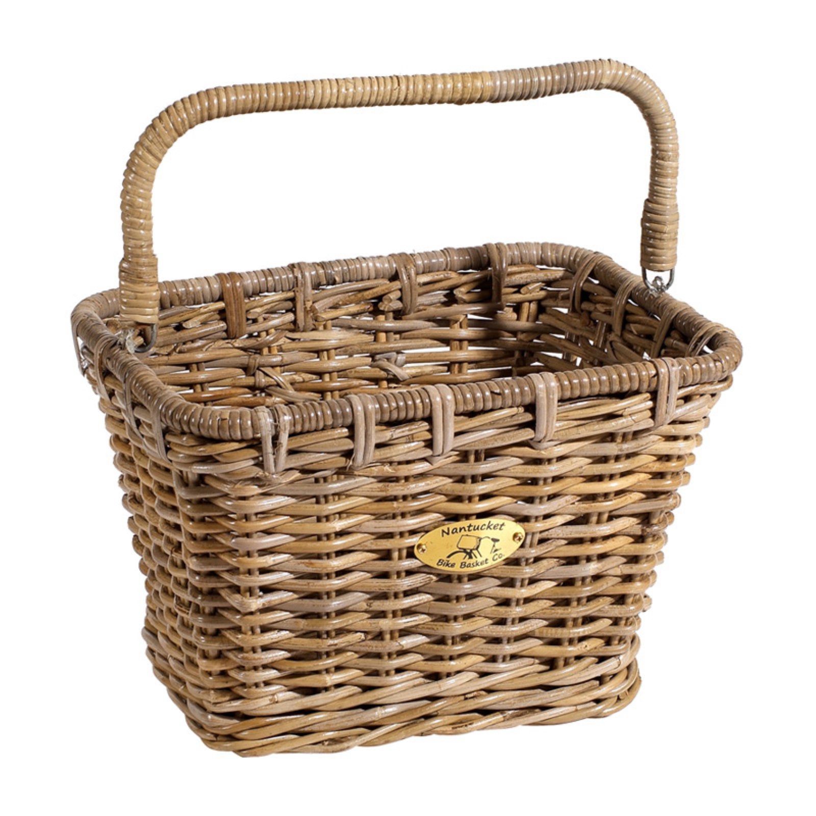 Nantucket Bicycle Basket Co. Dutch (Tuckernuck Large Rectangle w/ Hooks)