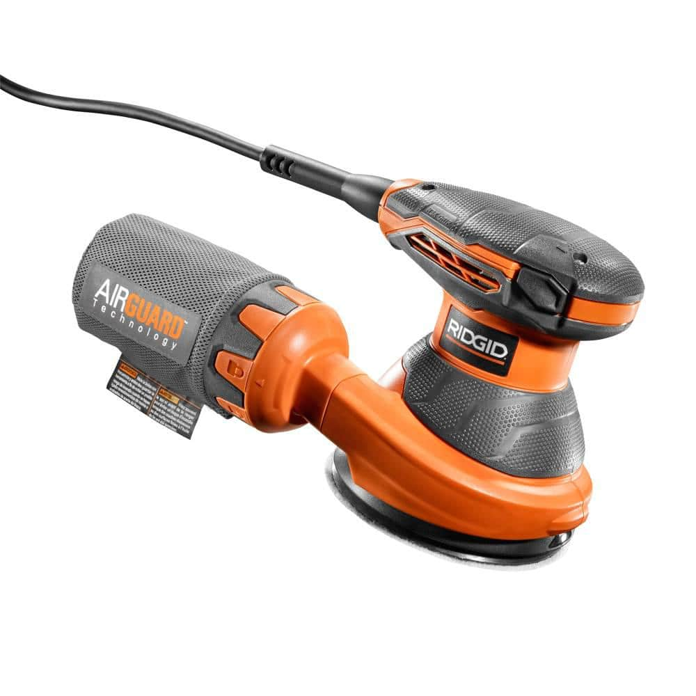 RIDGID 3 Amp Corded 5 in. Random Orbital Sander with AIRGUARD Technology R26011