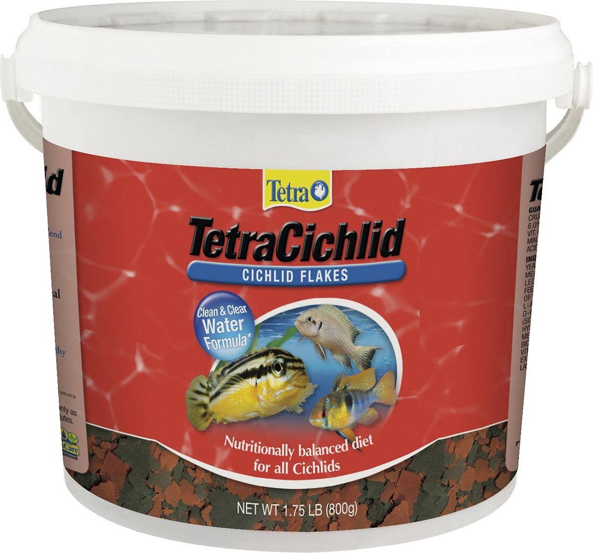 Tetra Cichlid Flakes Cichlid Fish Food， 1.75 Pound (Pack of 1)