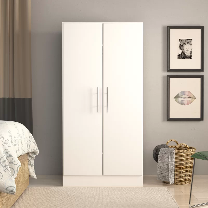 Prepac Elite 2 Door Wardrobe Cabinet， 32