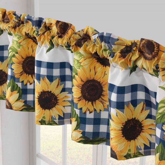 Sunflower Window Valance Gold 84in X 16in 2in By Barefoot Bungalow