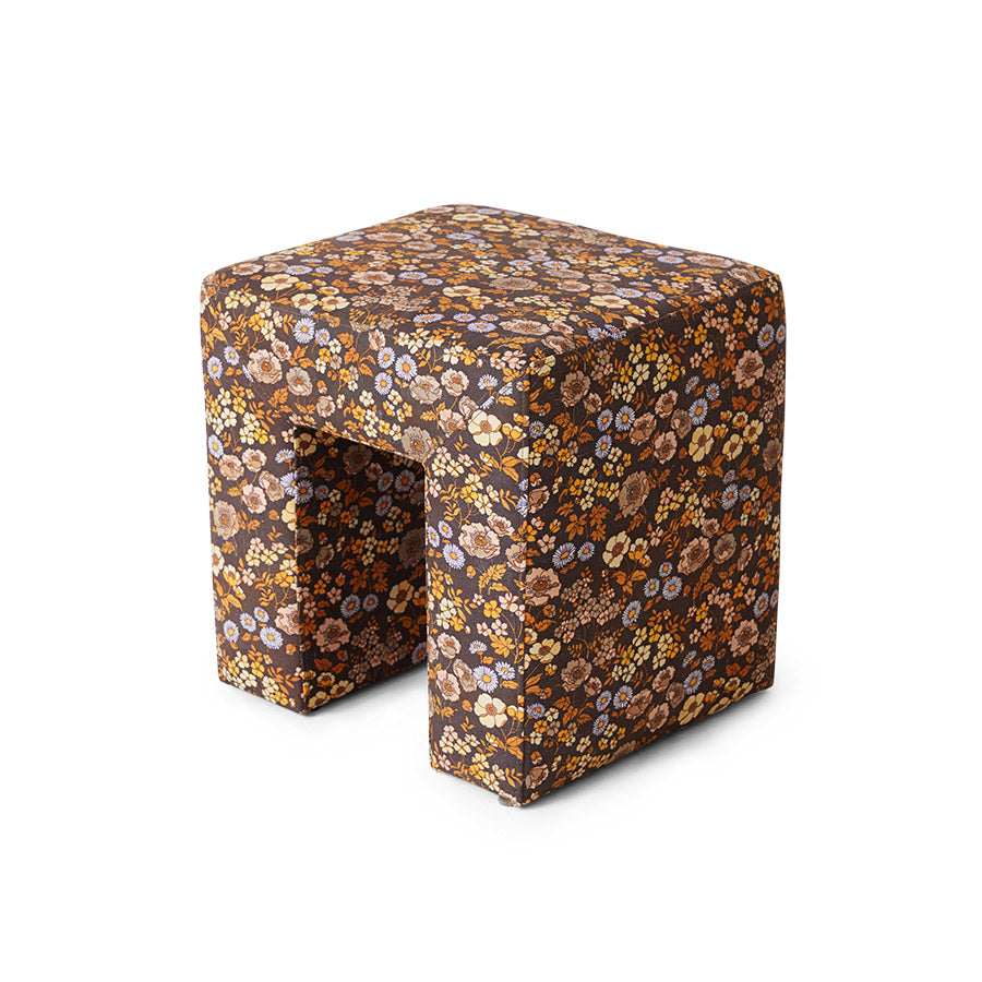 Upholstered stool Bloom