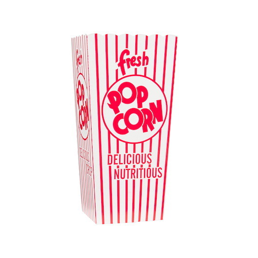 Dixie Popcorn Box Quick Full Label  500 Count  1 p...