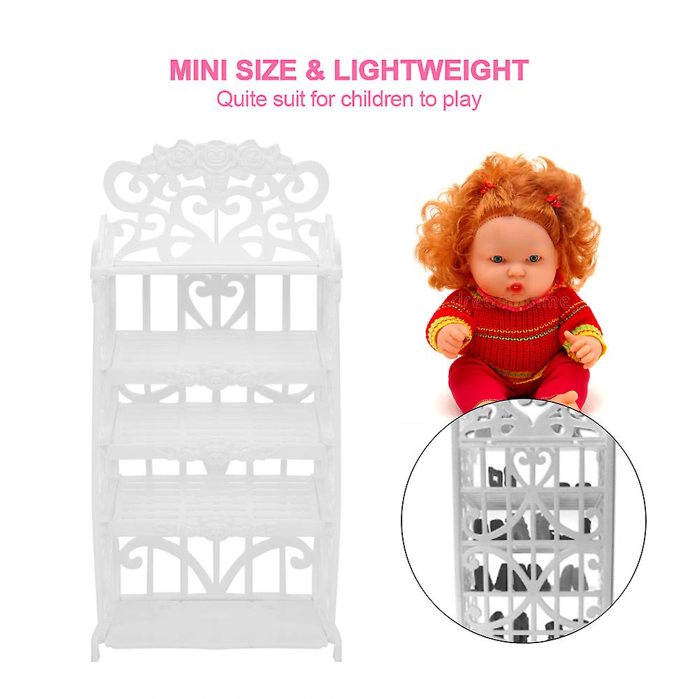 Mini Furniture Plastic Shoe Cabinet/rack Model Toys For Children Play