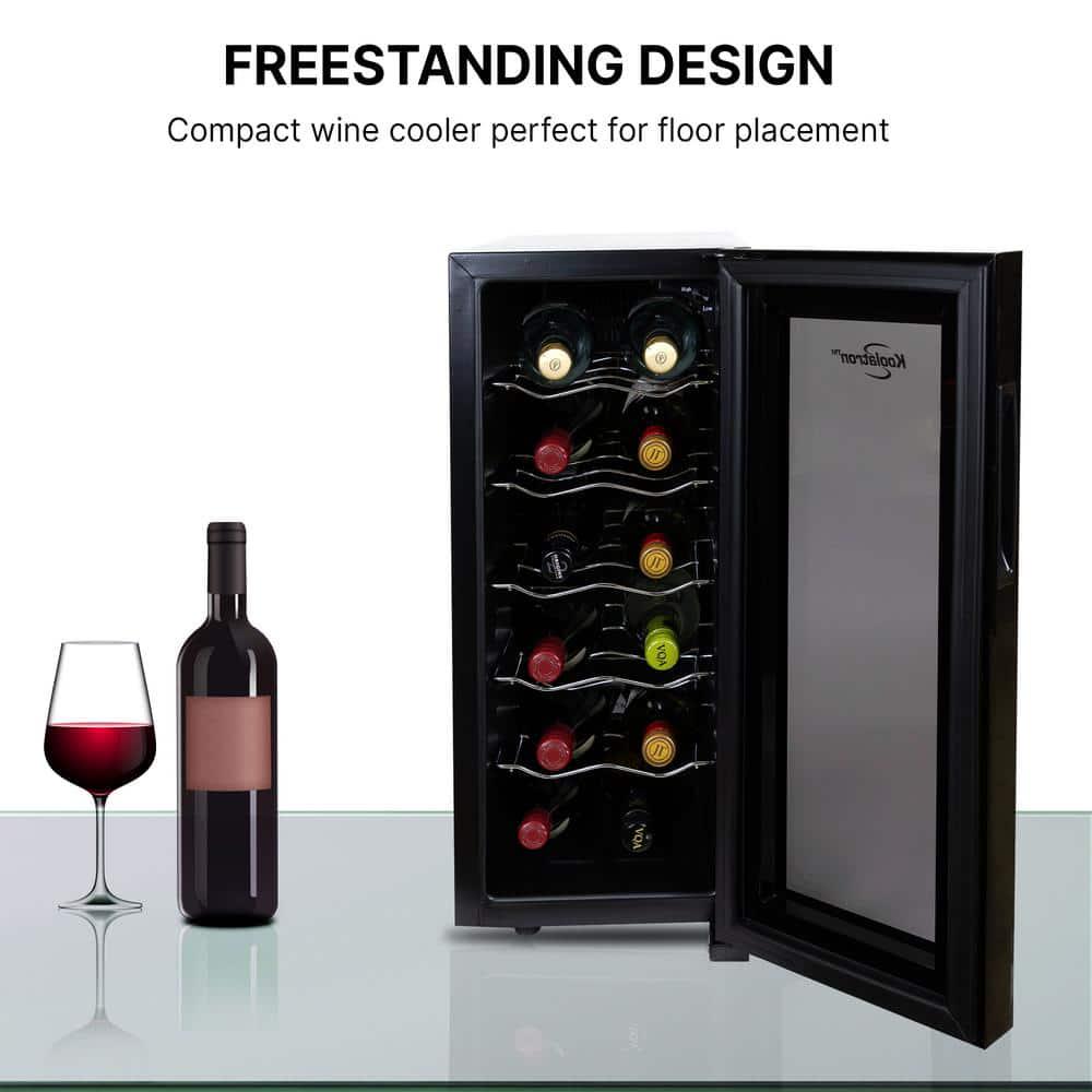 Koolatron 12 Bottle Wine Cooler Black 1 cu ft