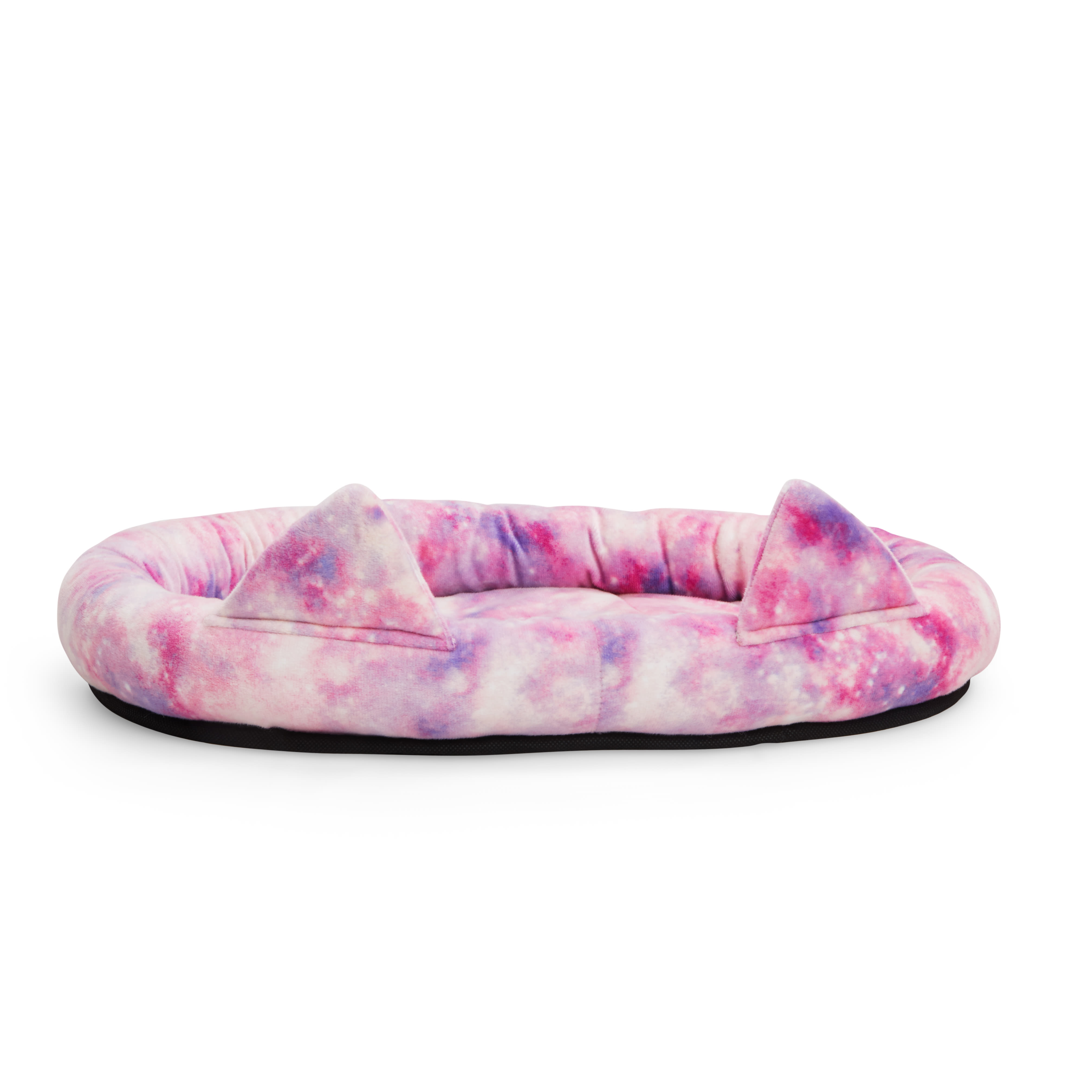 EveryYay Essentials Galaxy Cat Head Donut Bed， 17