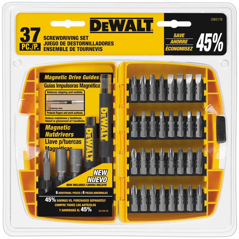 DW 37-Piece Screw Driving Set with Tough Case DW2176 from DW