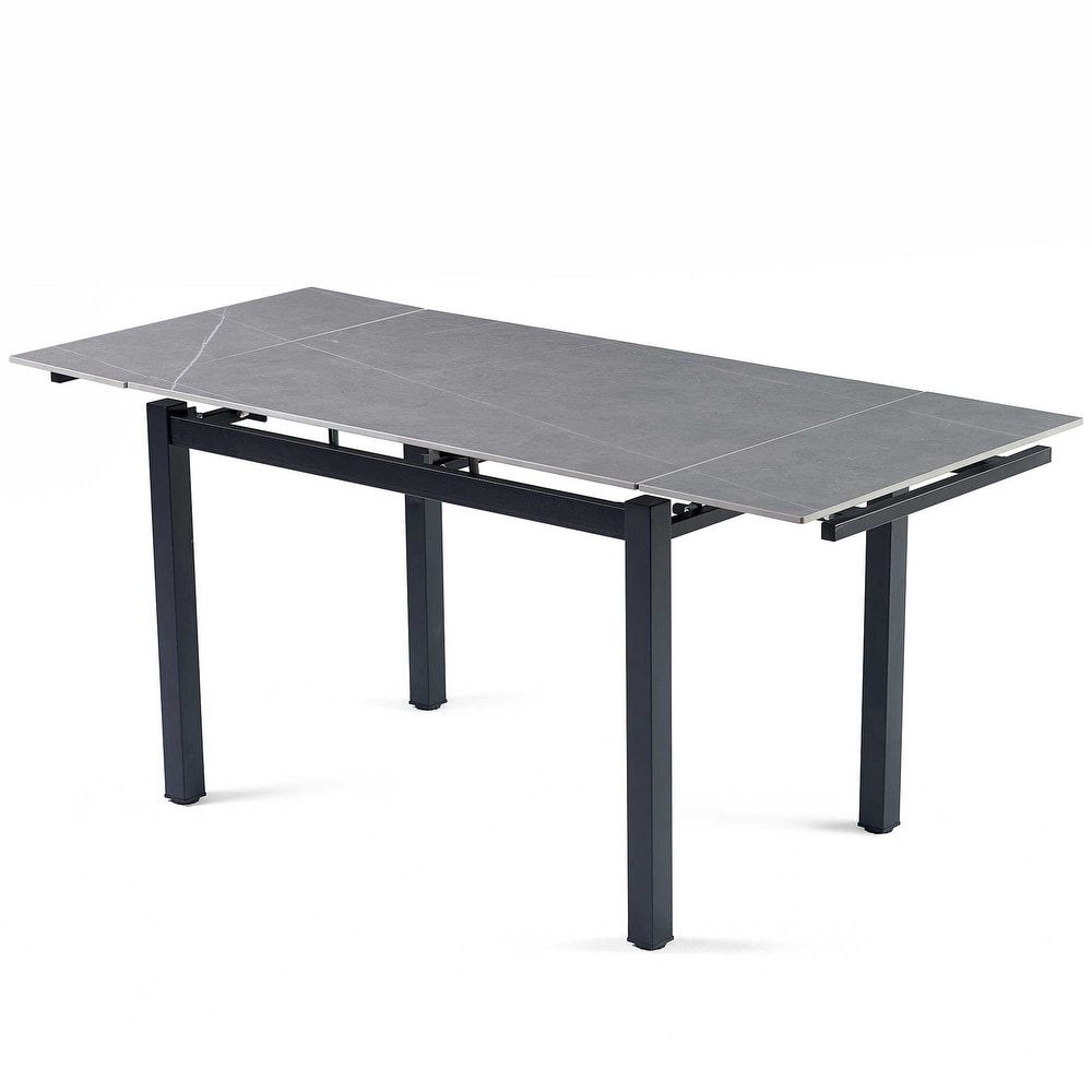 Modern Rectangular Expandable Dining Room Table