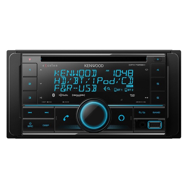 Kenwood Excelon Dpx795bh Bluetooth Usb Double Din Cd Receiver With A Sirius Xm Sxv300v1 Connect Vehicle Tuner Kit For Satellite Radio