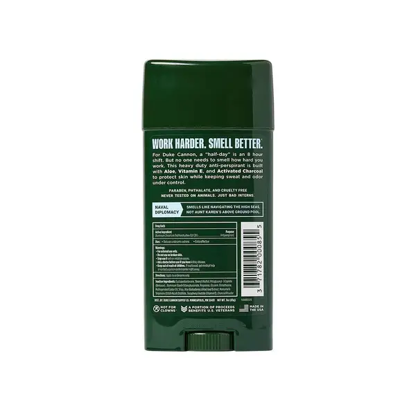 Duke Cannon 3 oz Naval Diplomacy Antiperspirant