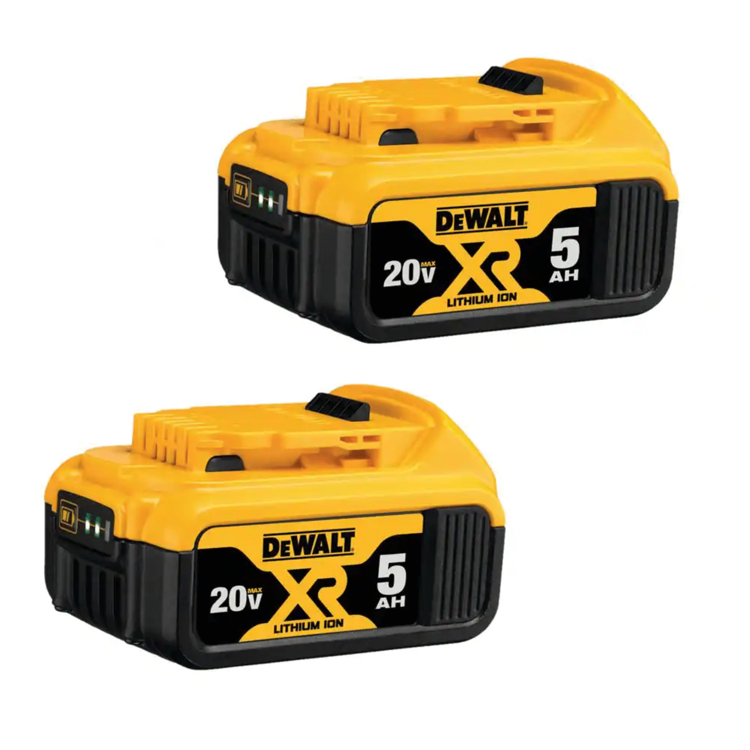 Dewalt 20V Max XR 20V Battery， 5.0-Ah， 2-Pack (DCB205-2)