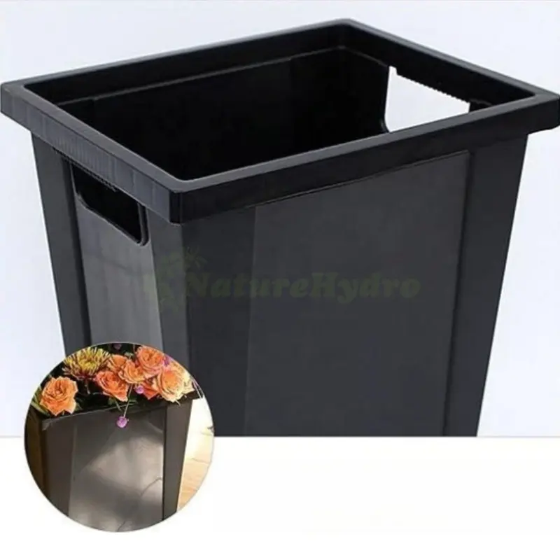 Factory Direct Supplies Black Pot Flower Bucket Wholesale Garden Bucket