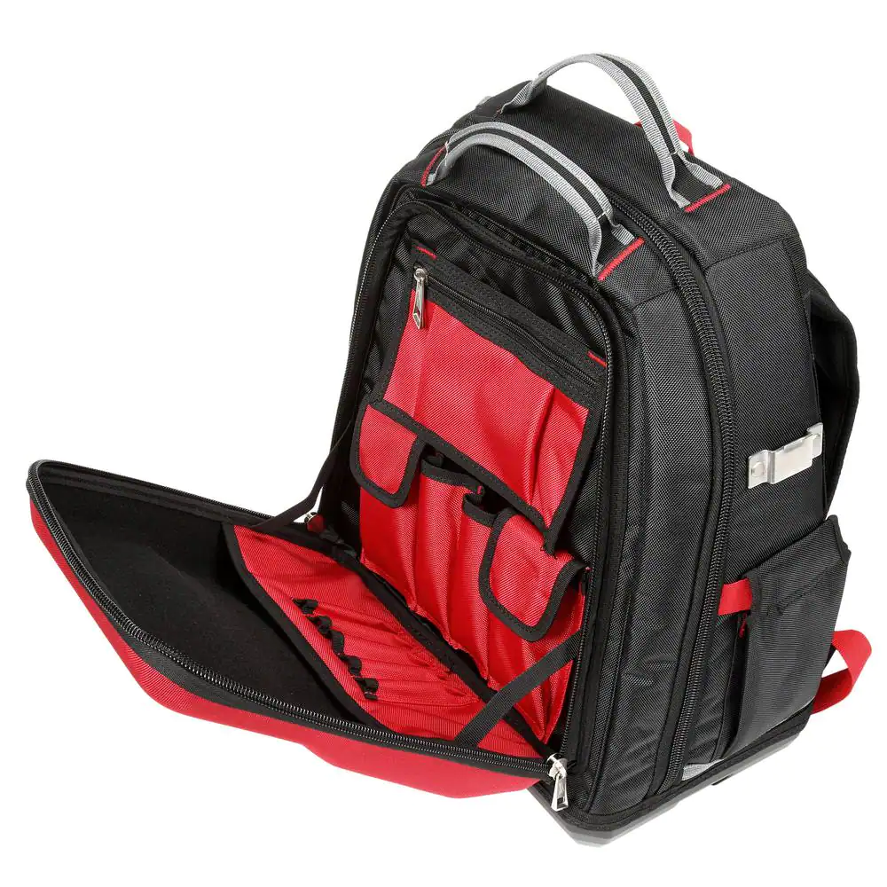 Milwaukee 15 in. PACKOUT Backpack with (3-Pack) Multi-Size Tool Bags