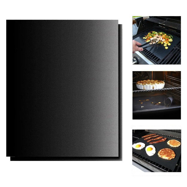 Waloo Home Non Stick Outdoor Bbq Grill amp Baking Mats Set Of 2