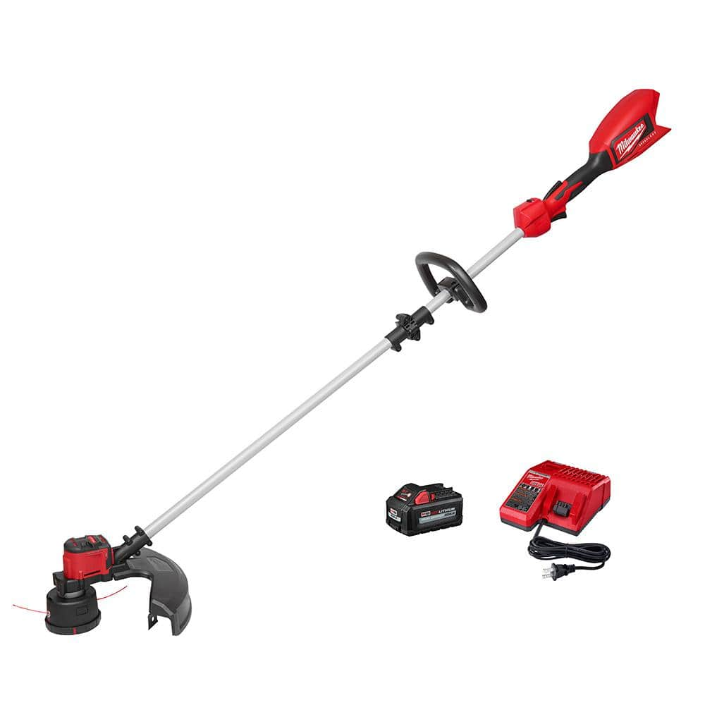 Milwaukee M18 18V Lithium-Ion Brushless Cordless String Trimmer Kit with 6.0 Ah Battery and Charger 2828-21