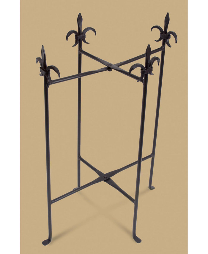 St. Croix KINDWER Fleur De Lis Iron Stand for Oval Tubs