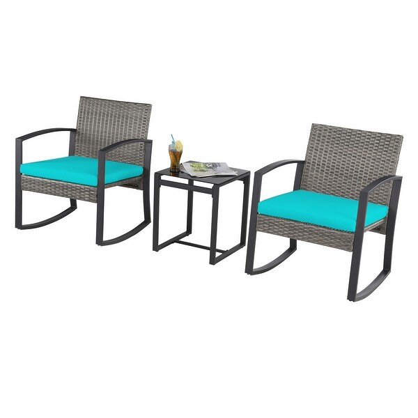 Saint Birch 3pcs Wicker Rocker Set