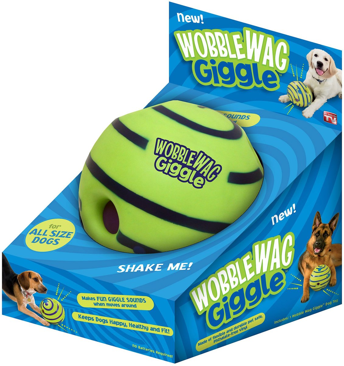 As Seen on TV Wobble Wag Giggle Ball Dog Toy