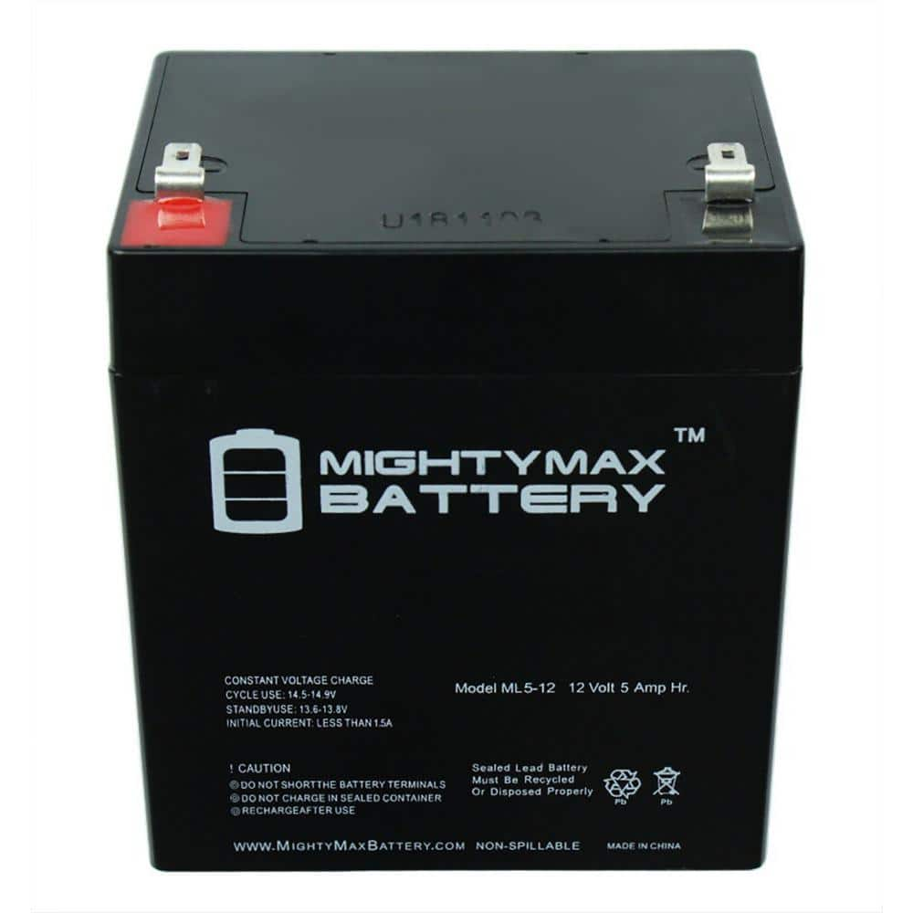 MIGHTY MAX BATTERY 12V 5AH SLA Battery for Black Decker Grasshog-CST2000 Lawn Mower MAX3536376