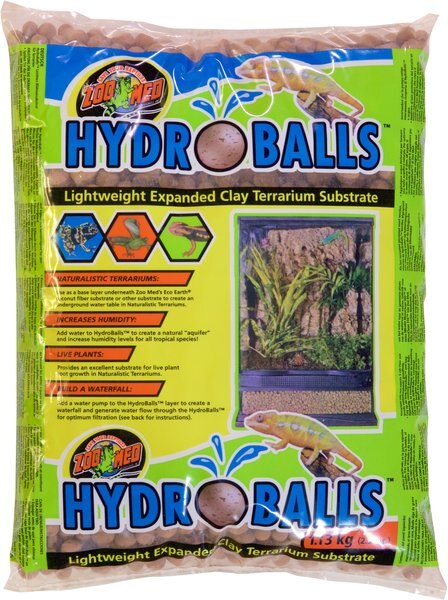 Zoo Med HydroBalls Lightweight Expanded Clay Terrarium Substrate