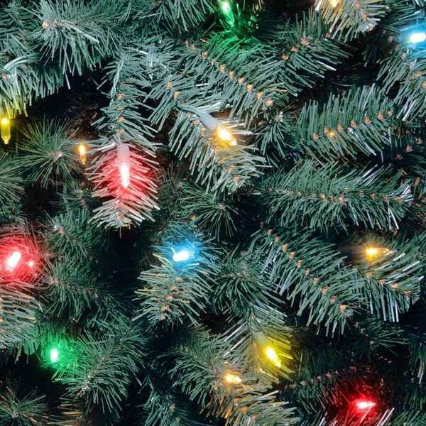 National Tree Company 7.5 ft. North Valley Artificial Blue Spruce Tree With Multicolor Lights