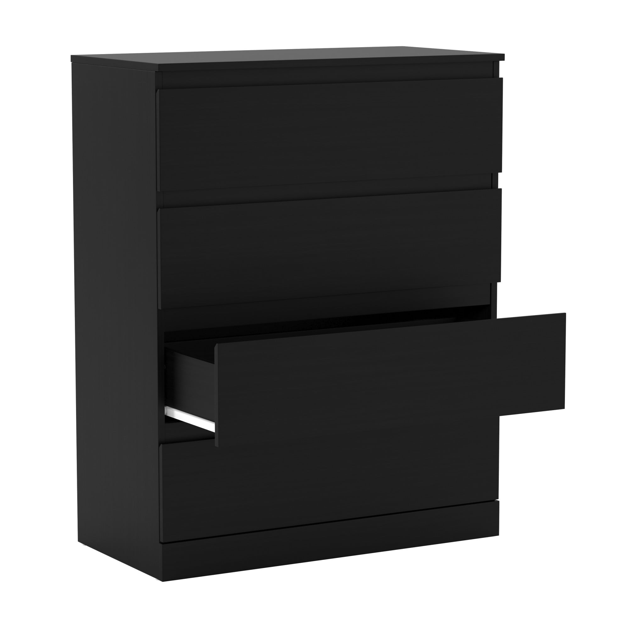 Brindle 4-Drawer Dresser, Black Oak, by Hillsdale Living Essentials