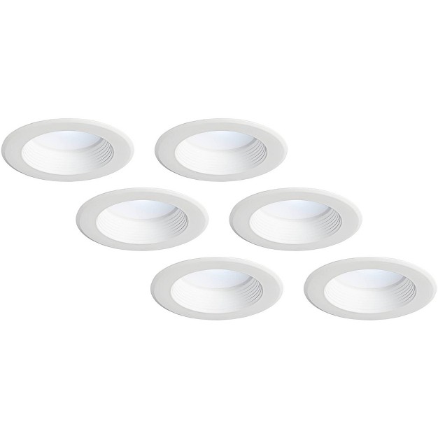 White 15 Watt Dimmable Led Retrofit Trims 6 pack