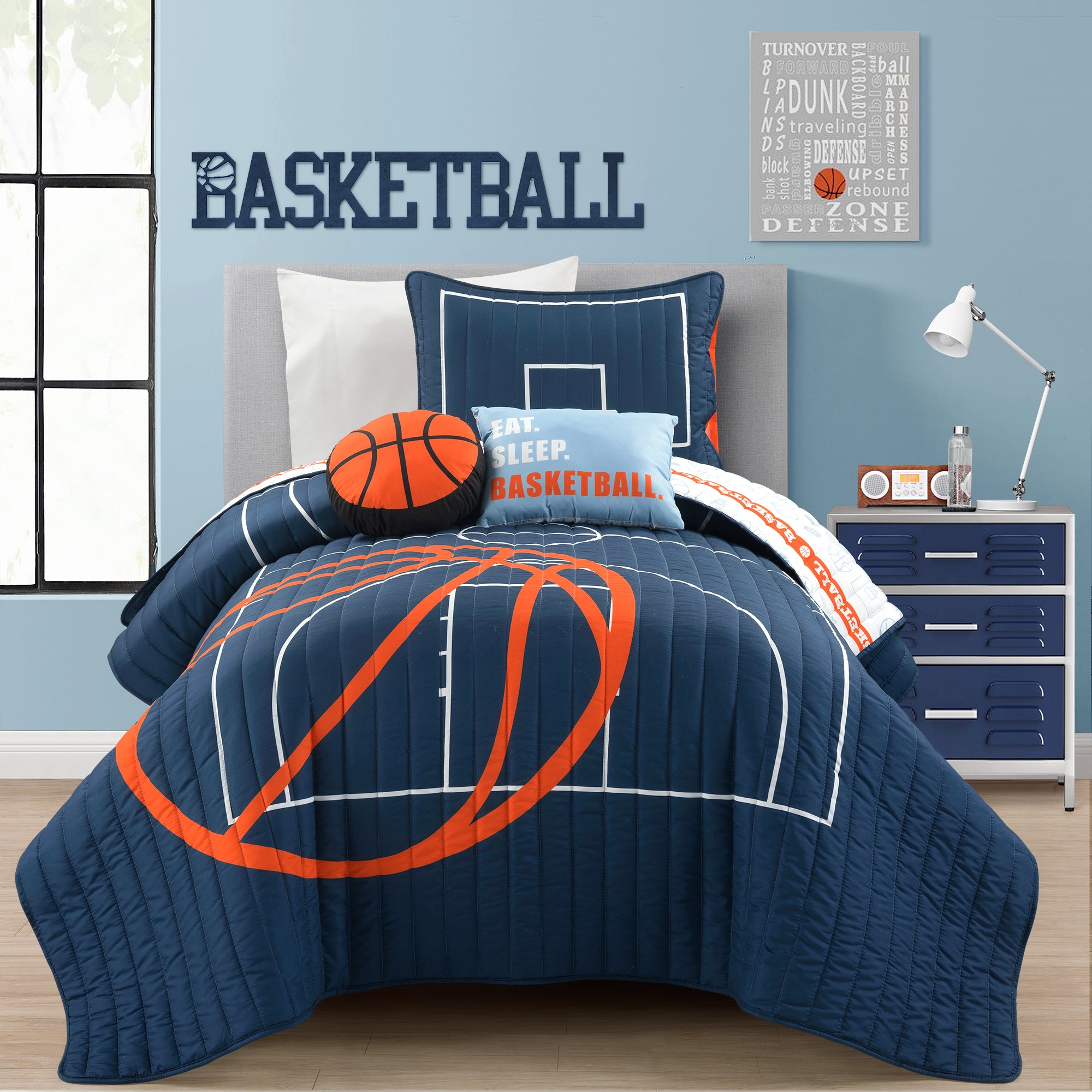 Basketball Game Quilt Set