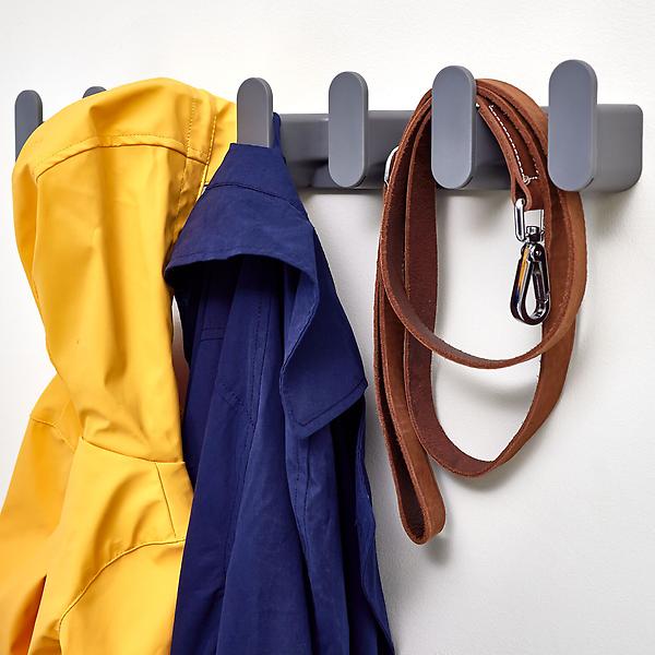 iDesign Wallspace Multi Hook Storage Rack