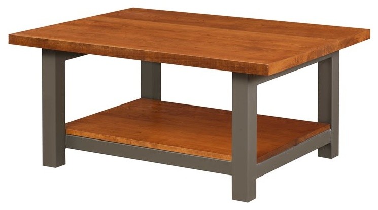 Matina Coffee Table  Oak and Steel   Industrial   Coffee Tables   by Knot  ampOre  Houzz