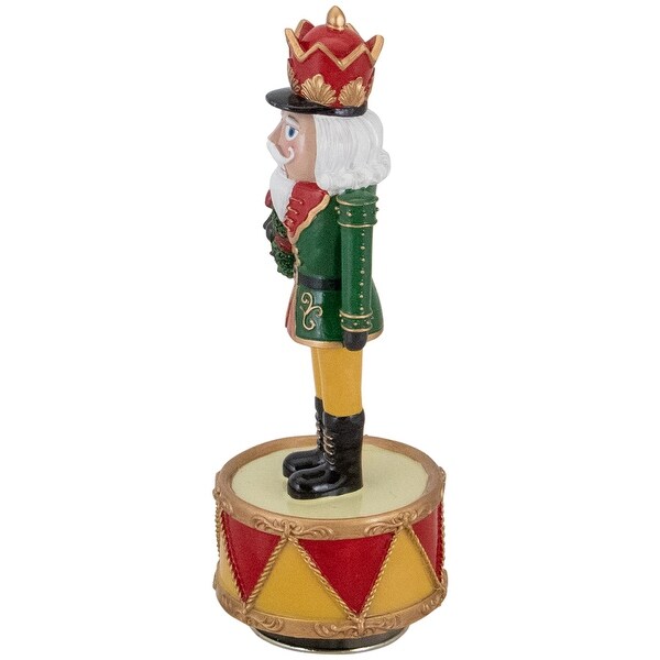 8.25 Musical Revolving Christmas Nutcracker Figure