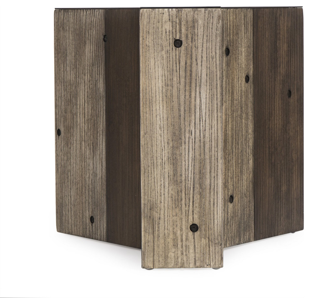 Y Letter Side Table   Industrial   Side Tables And End Tables   by Peachtree Fine Furniture  Houzz