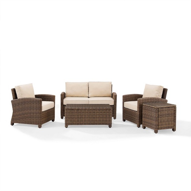 Bradenton 5pc Outdoor Wicker Conversation Set Crosley