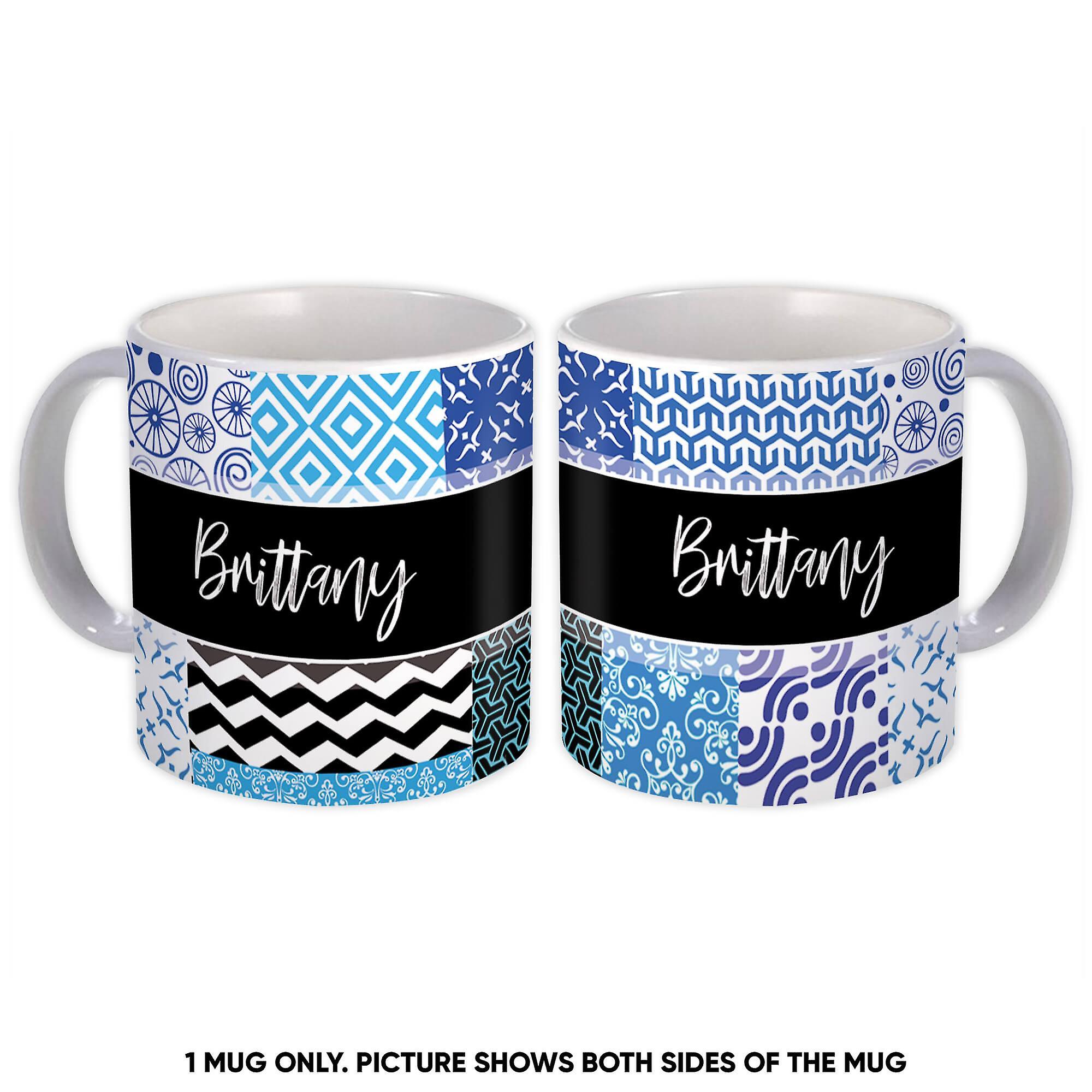 Gift Mug: Abstract Patchwork Pattern Squares