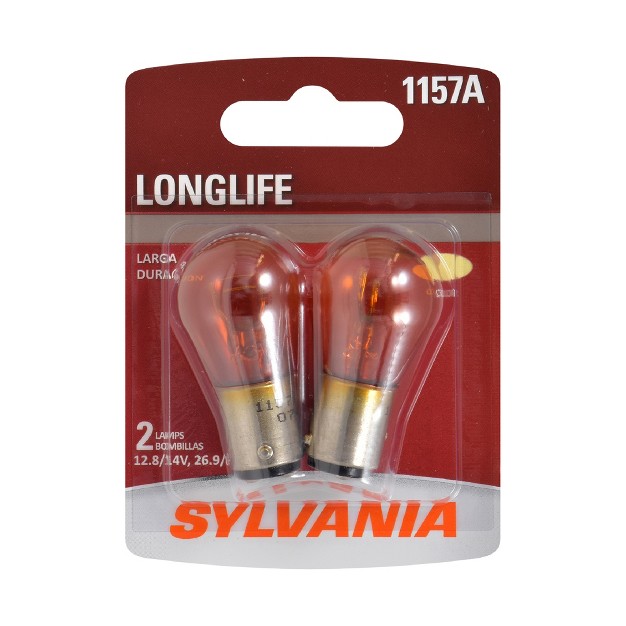 Sylvania 1157a Amber Long Life Miniature Bulb contains 2 Bulbs