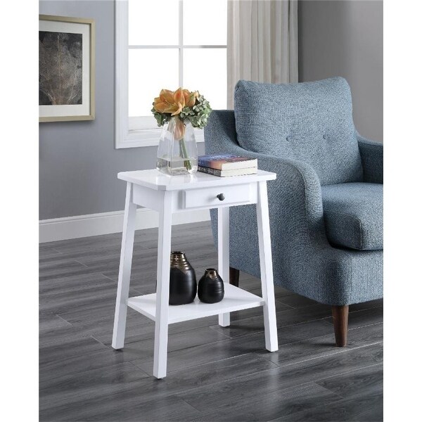 Accent Table/Side Table， Gray Finish