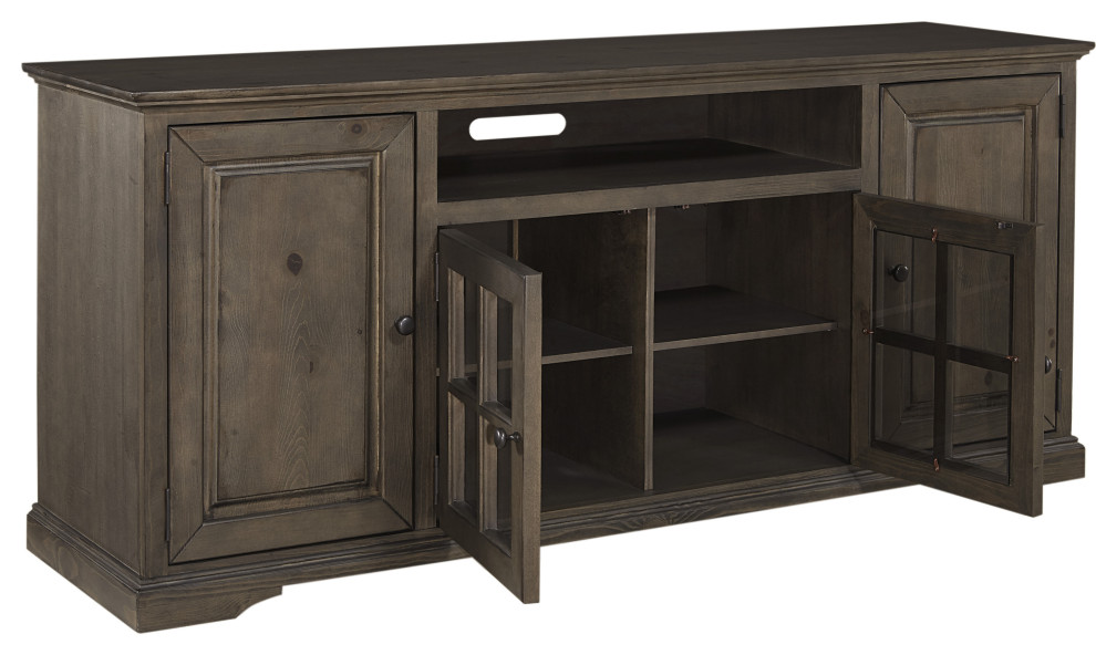 Hamilton 74 Inch Console   Transitional   Entertainment Centers And Tv Stands   by HedgeApple  Houzz