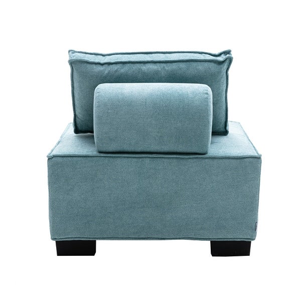 Poly fabric Square Living Room Ottoman Lazy Chair