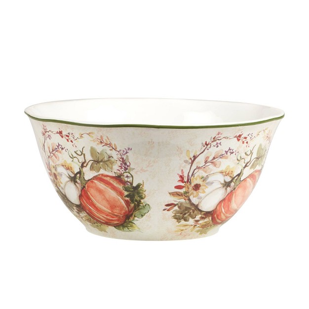 Harvest Morning Deep Serving Bowl Certified International