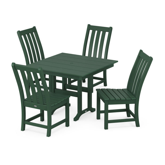 Polywood Vineyard Side Chair 5-Piece Farmhouse Dining Set PWS1164-1