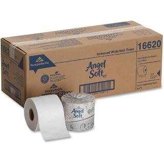 Angel Soft 4 in. x 4.05 in. Bath Tissue 2-Ply (450 Sheets per Roll) GEP16620