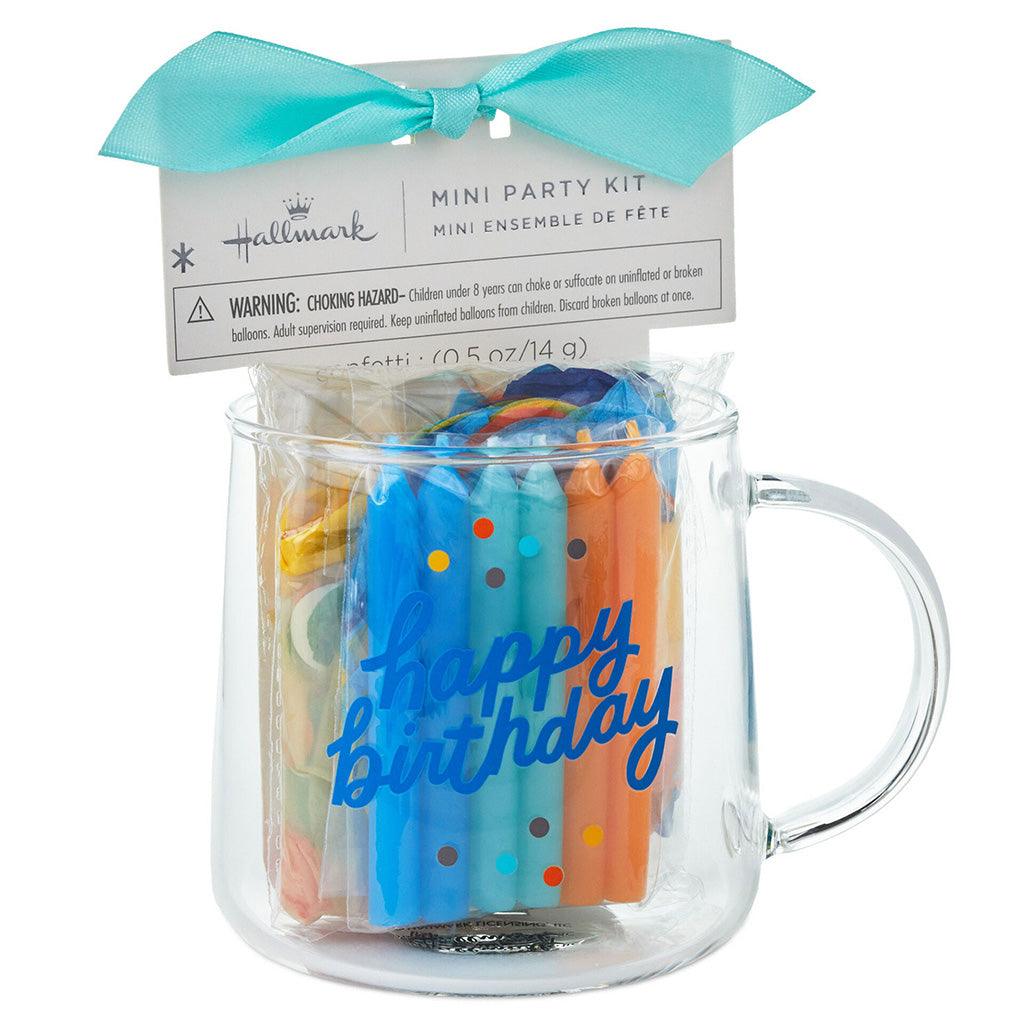 Hallmark  Happy Birthday Glass Mug Party Kit