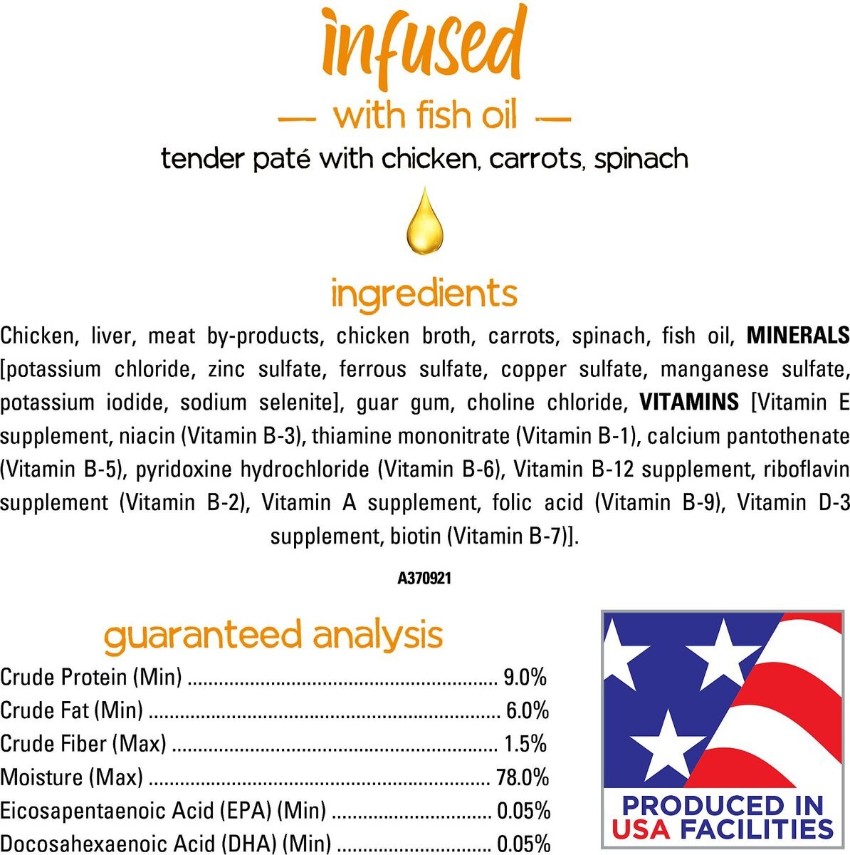 Purina Beneful Infused Pate With Real Chicken， Carrots and Spinach Wet Dog Food， 3-oz sleeve， case of 24