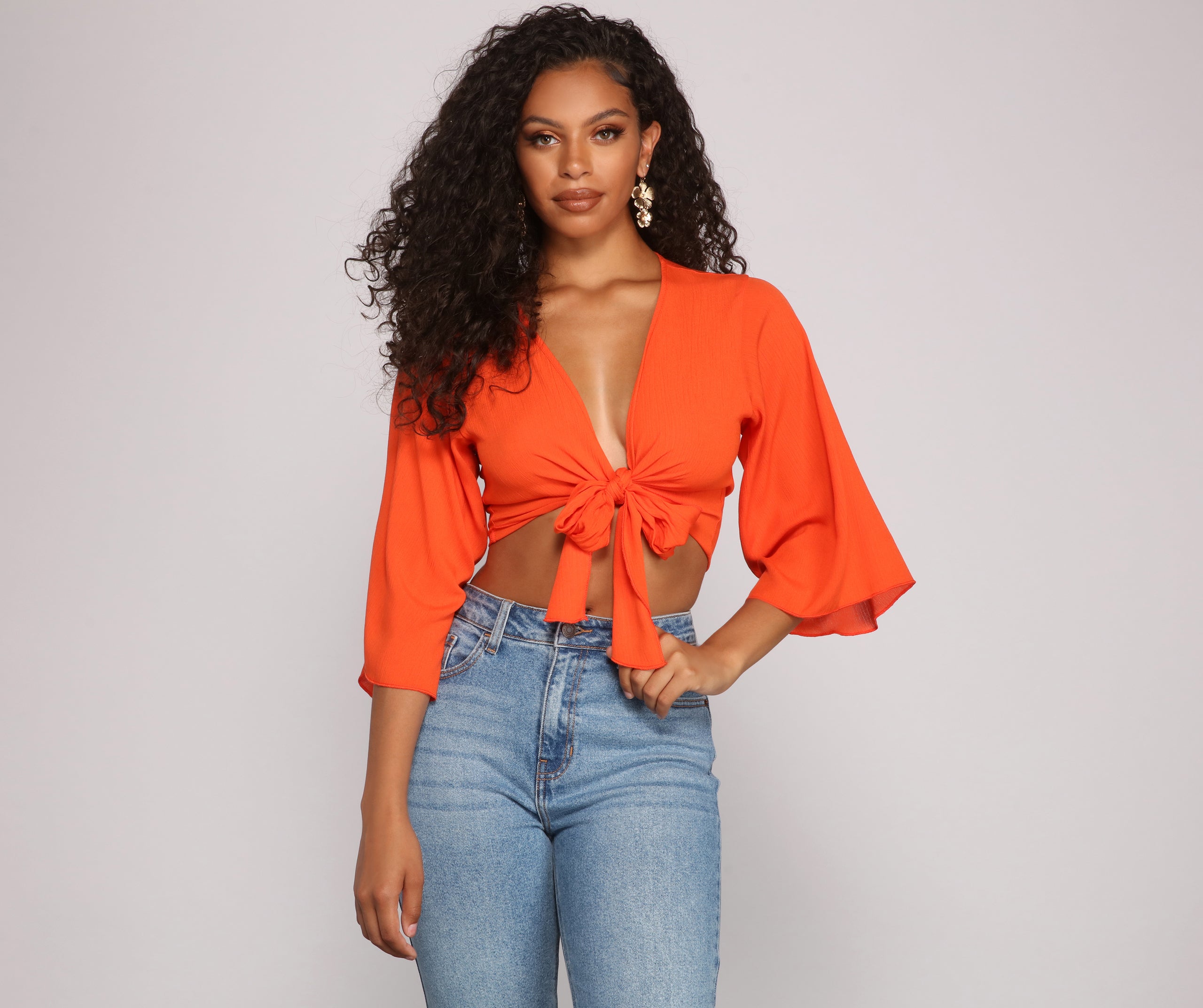 Boho Daze Tie Front Top